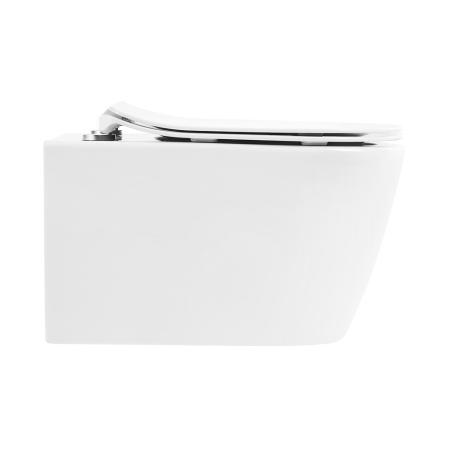 Фото унитаз подвесной безободковый belbagno marino bb105chr, белый