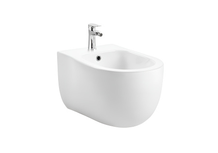 Фото биде подвесное aquatek альтаир aq1089-00 525*400*340, цвет белый, крепеж