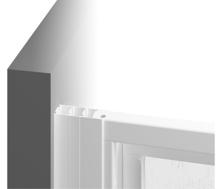 Фото дверь в нишу ravak supernova sdz3-80 02v401o2zg 80*195 см, профиль белый/стекло матовое