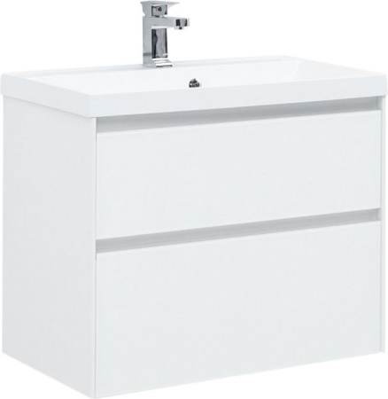 Фото комплект мебели aquanet гласс 80 белый