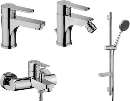 Фото набор смесителей paffoni red 4 в 1 (сет 7)