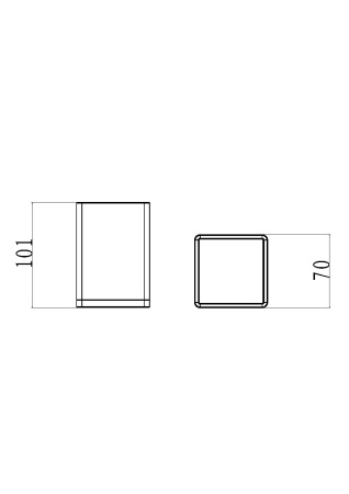 Фото стакан настольный квадратный boheme 10961-w-cr, белый/хром