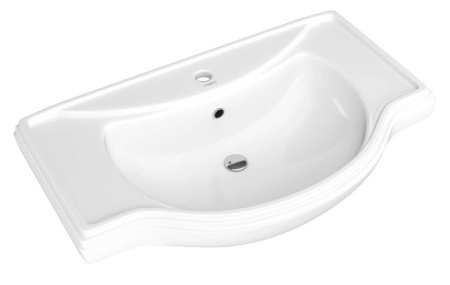 Фото раковина керамическая для мебели opadiris классик 80 см, белая