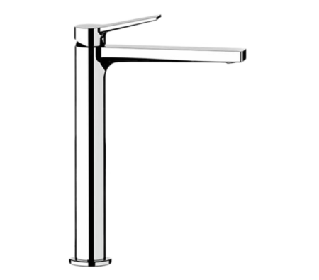 Фото смеситель для раковины высокий remer slash sl11l, хром