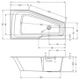 Фото акриловая ванна riho rething space правая 170*90 см, белая