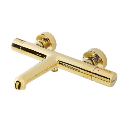 Фото смеситель для ванны и душа belbagno uno uno-vasm-oro, золото
