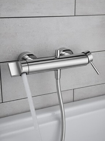 Фото смеситель для ванны и душа vitra origin a42619, хром