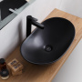 Фото раковина накладная belbagno bb1404-h301 60,5*36 см, черная матовая