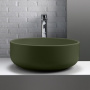 Фото раковина kerasan ciotola накладная verde muschio ø46