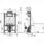 Фото инсталляция для унитаза alcaplast am118/850 85 см