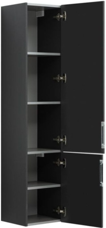 Фото пенал подвесной aquanet алвита 35 серый антрацит