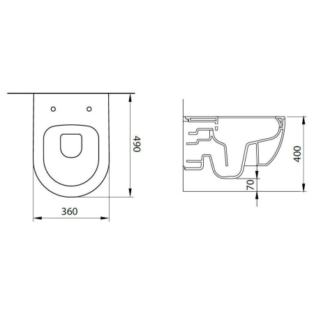 Фото унитаз подвесной безободковый allen brau priority 4.31002.an, антрацит