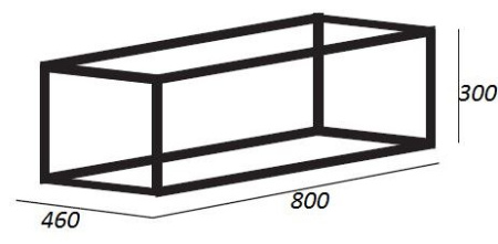 Фото консоль под раковину cezares cadro-80/46/30-1c-so-met-st