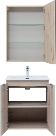 Фото комплект мебели aquanet алвита new 60 2 дверцы, дуб веллингтон белый