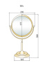 Фото зеркало настольное boheme imperiale 504, золото