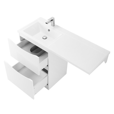 Фото тумба напольная belbagno lavanderia-58/120-l bianco lucido