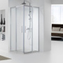 Фото душевой уголок aquanet delta cube 00183843 npe1142 100x100 стекло прозрачное/хром