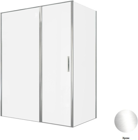 Фото душевой угол allen brau priority 3.31037.00 + 3.31043.00 160*90*200 см, профиль хром