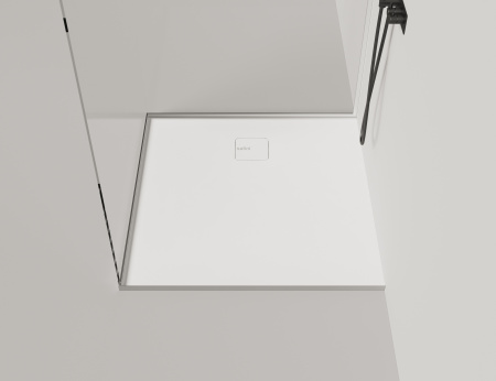 Фото поддон литьевой камень salini oasi s-stone 120324mrf 100*100 см матовый, покраска по ral полностью