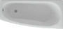 Фото акриловая ванна aquatek пандора правая 160*75 см, белая