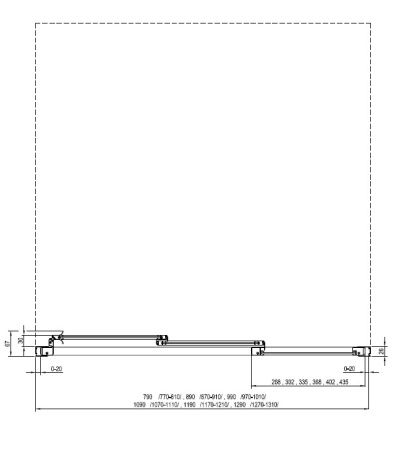 Фото дверь в нишу ravak supernova asdp3-100 00va03r2zg 100*198 см, профиль черный/стекло матовое