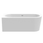 Фото акриловая ванна knief wall 0100-255-r белая в правый угол  165x75