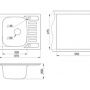 Фото кухонная мойка granula gr-5801 графит