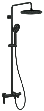 Фото душевая система с изливом remer energy ey34a8mpmd25no, черный матовый