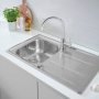 Фото кухонные мойки grohe k400 31566sd0 нержавеющая сталь