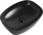 Фото раковина накладная aquanet fine-1-mb 50*38 см, черная матовая