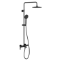 Фото душевая система с изливом remer dream d34a8mpufm25no, черный матовый
