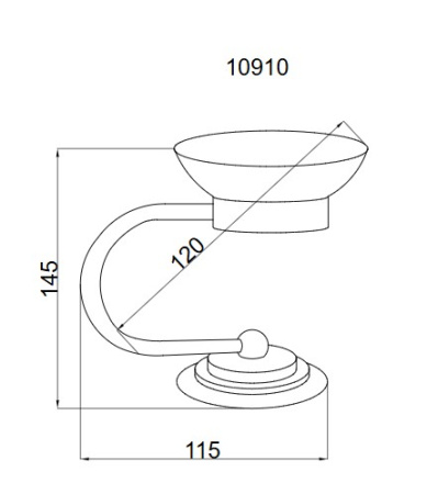 Фото мыльница настольная boheme murano gold 10910-g, золото