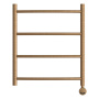 Фото полотенцесушитель электрический point афина pn04156bre п4 500x600 левый/правый, бронза