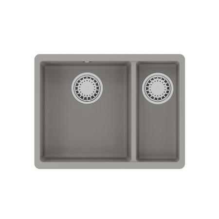 Фото мойка кухонная lemark sinara 550.2-u грей