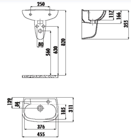 Фото полупьедестал creavit sedef sd270-00cb00e-0000, белый