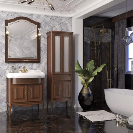 Фото тумба напольная opadiris лоренцо 80 см, светлый орех