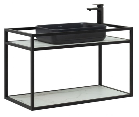 Фото консоль под раковину allen brau liberty 90 1.33003.bb черный браш