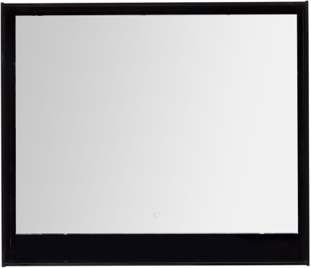 Зеркало с подсветкой Aquanet Милан 100 LED черный глянец