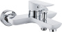 Фото смеситель для ванны и душа aquanet arctic af520-20сw, белый/хром