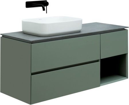 Фото тумба под раковину allen brau infinity 120 1.21005.cgm l олива матовый