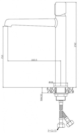 Фото смеситель для раковины belbagno uno uno-lmc-oro-w0 высокий, золото