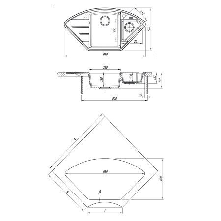 Фото мойка кухонная lemark irkana 980 бежевый