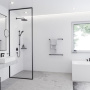 Фото смеситель с термостатом hansgrohe showerselect s 15743670 для душа (внешняя часть) черный матовый Фото смеситель с термостатом hansgrohe showerselect s 15743670 для душа (внешняя часть) черный матовый