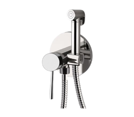 Фото гигиенический душ со смесителем remer minimal n65w, хром