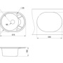 Фото кухонная мойка granula gr-5802 шварц