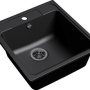 Фото мойка кухонная ewigstein elegant 52х48 черный