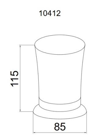 Фото стакан настольный boheme imperiale 10412, золото