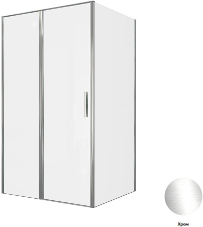 Фото душевой угол allen brau priority 3.31031.00 + 3.31040.00 120*80*200 см, профиль хром