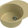 Фото мойка кухонная ewigstein rund 58х45 бежевый