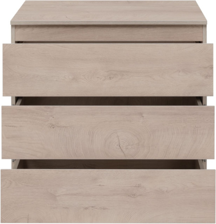 Фото комод aquanet сканди 80*48 см, дуб эдгрейн (3 ящика)